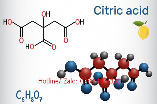 Công thức hóa học của Axit Citric