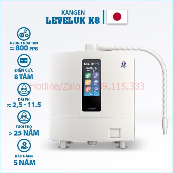 Máy điện giải Kangen Leveluk K8 tại Siêu Thị HK Enagic Việt Nam